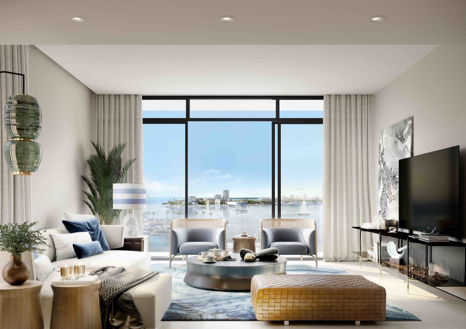 Emaar Rashid Yachts & Marina Living Room
